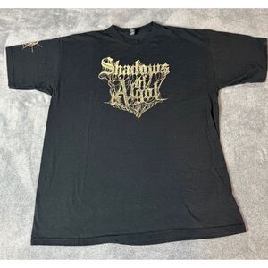M&O Gold Shadows of Algol Band T Shirt Black Graphic Metalcore XL